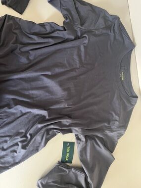 tek gear Men’s Long Sleeve Crew Shirt - Charcoal